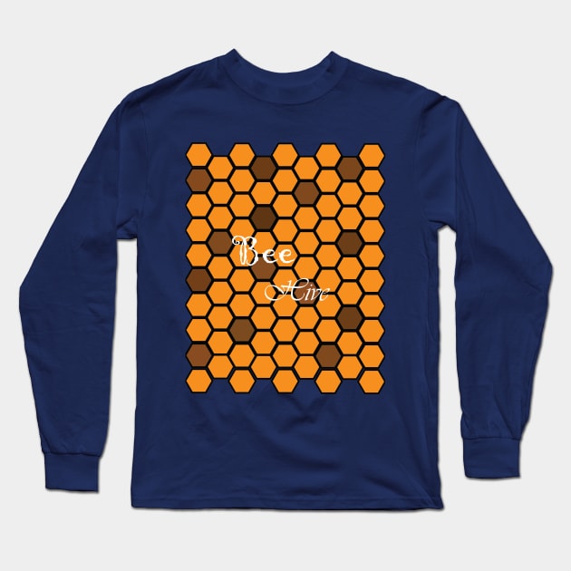 Bee-Hive Long Sleeve T-Shirt by Astroidworld